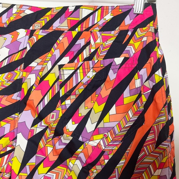 Mr. Turk Geometric Ribbon Pattern Swim Shorts - Picture 7 of 8